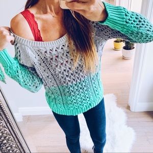 AEO Ombré Open Knit Sweater